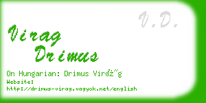 virag drimus business card